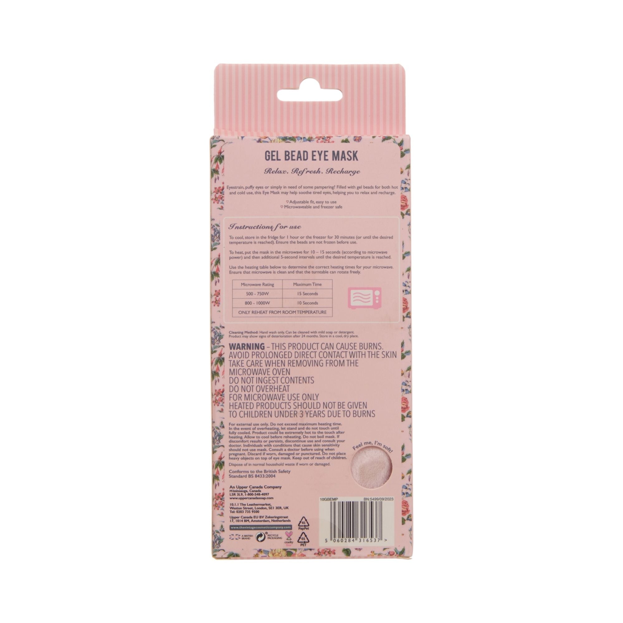 Gel Bead Eye Mask Pink